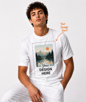 customised white tshirt